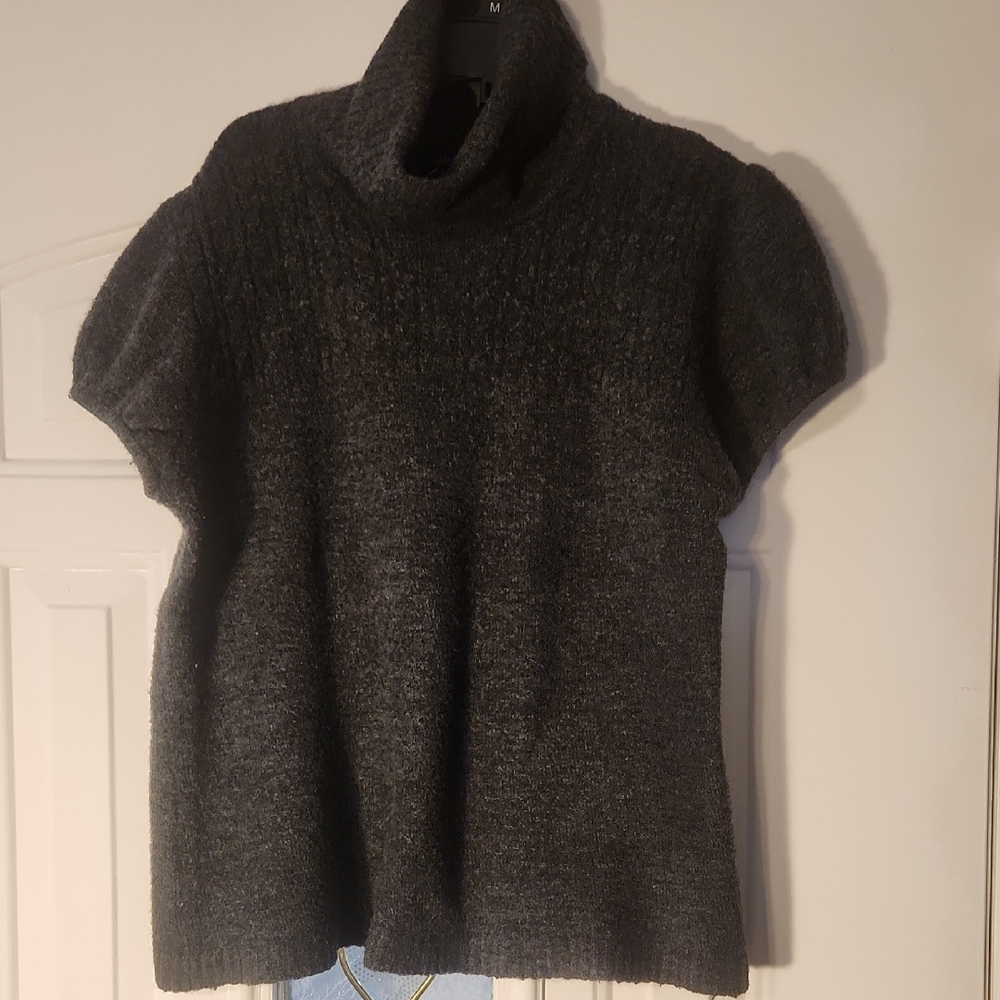 Sweater Project Gray Chunky Knit Turtleneck